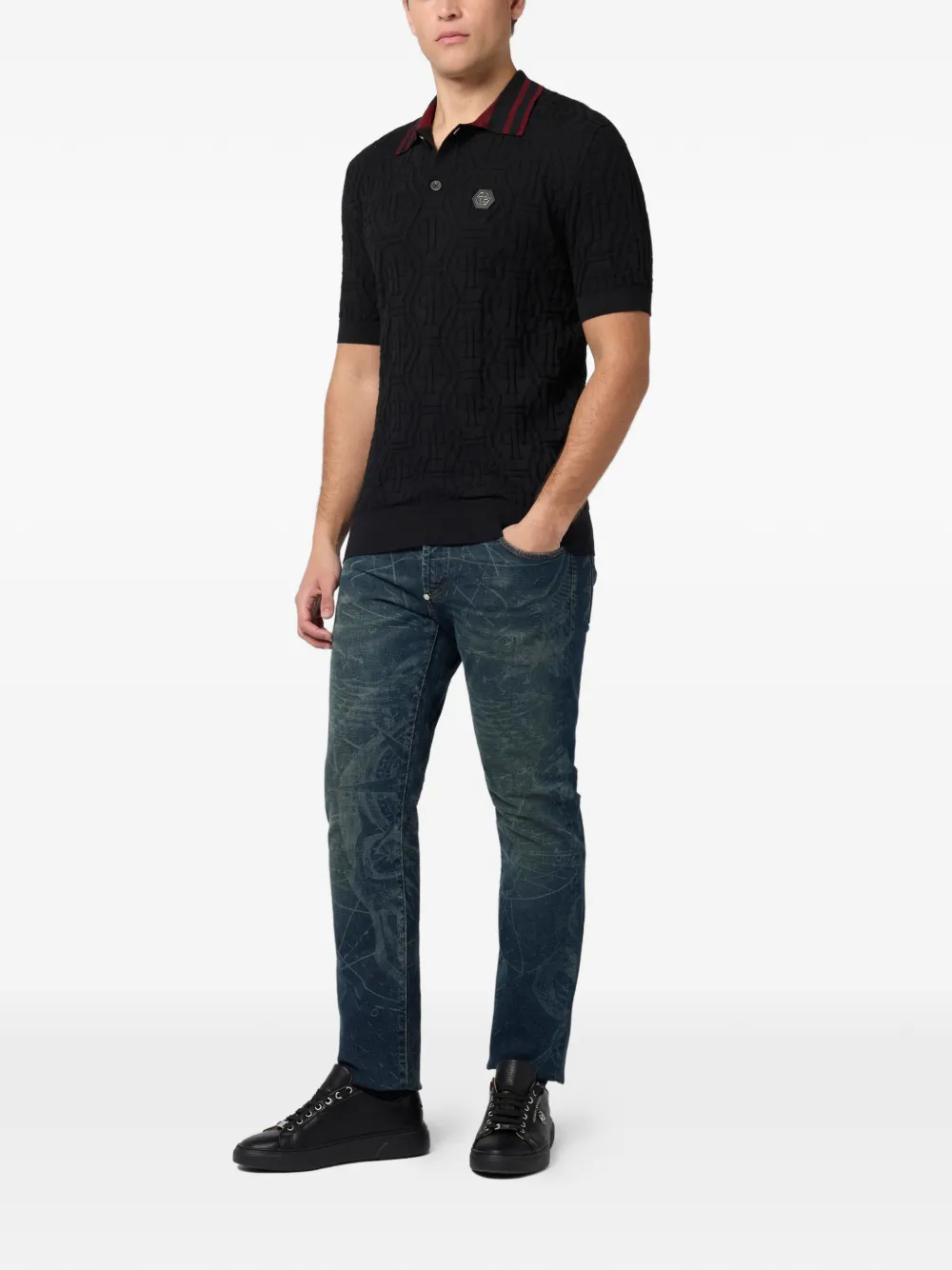 Philipp Plein 니트 폴로 셔츠 | Image 2