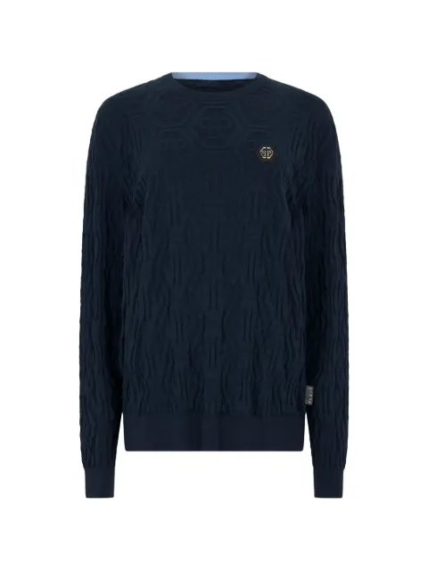 Philipp Plein jacquard-monogram sweater