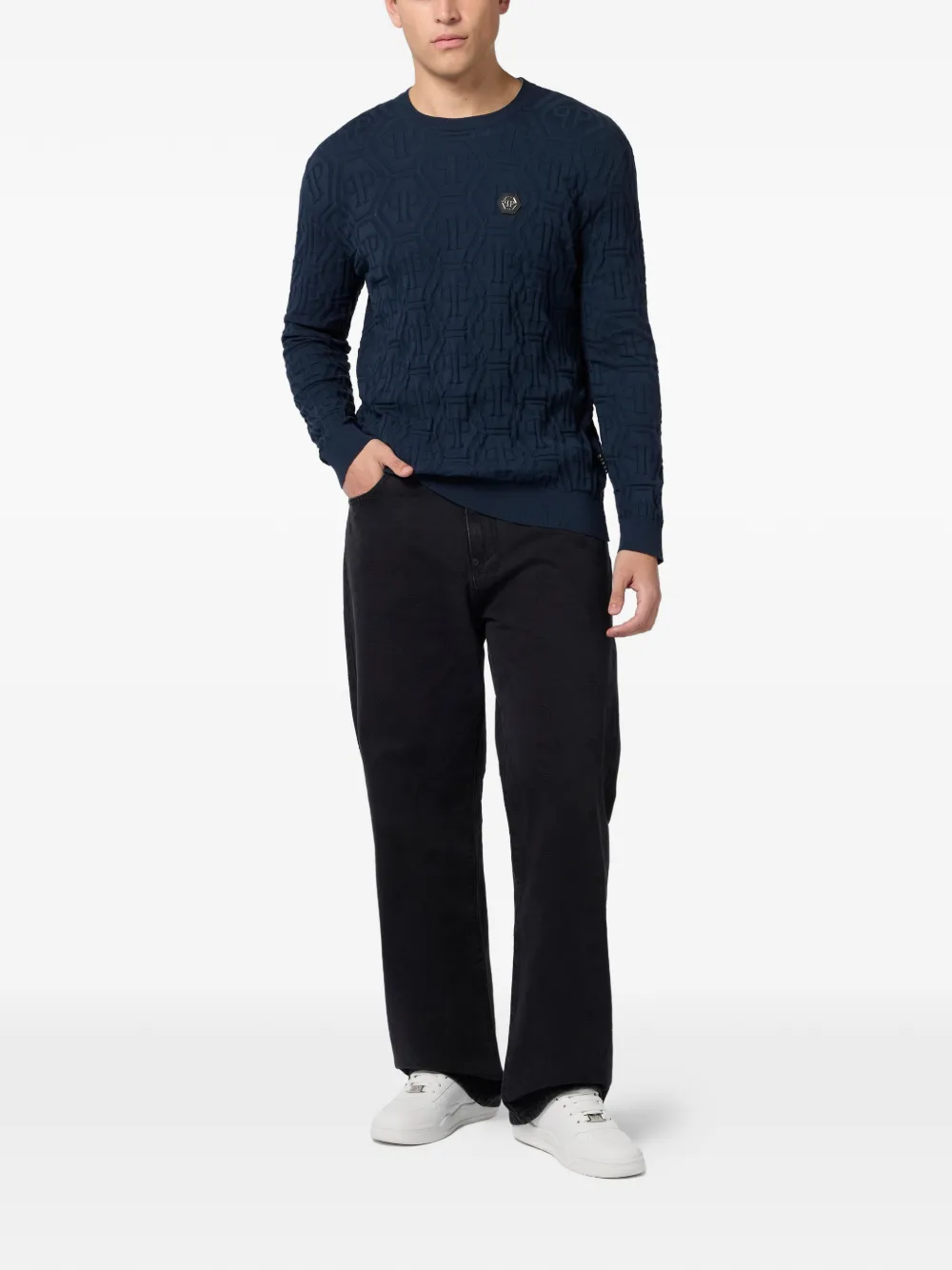 Philipp Plein 자카드 모노그램 스웨터 | 스웨터 | Image 2