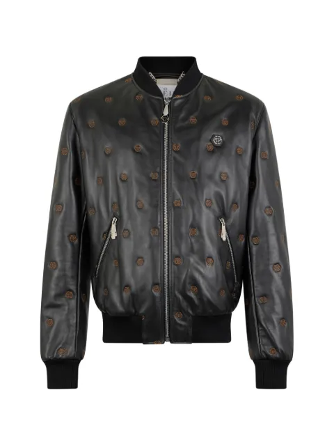 Philipp Plein Bomberjacke mit Monogramm-Stickerei