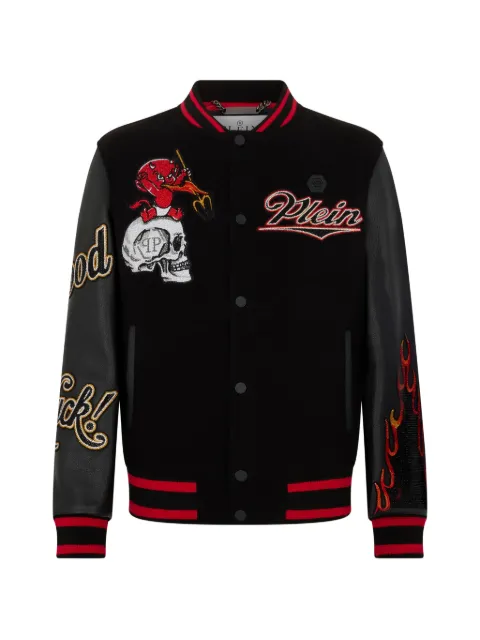 Philipp Plein chamarra bomber con motivo Skull