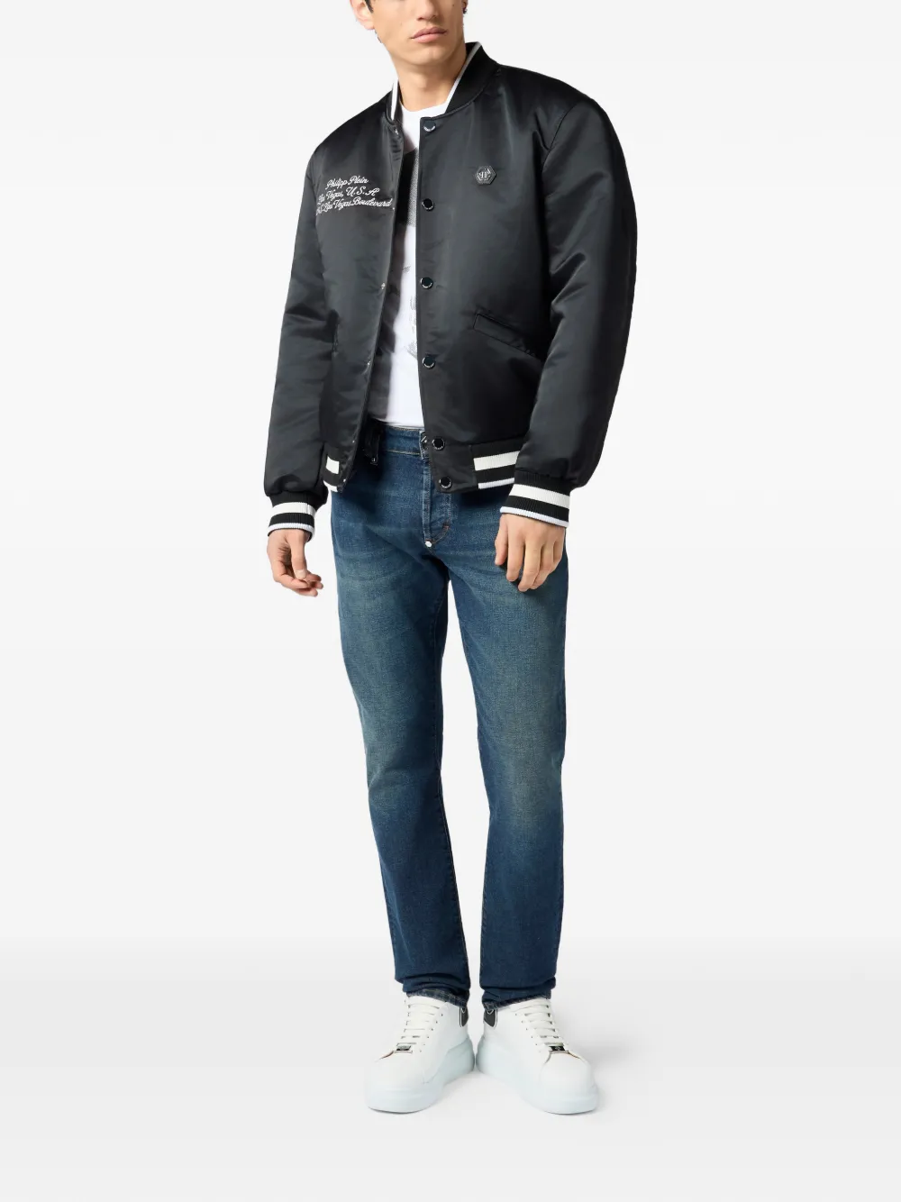 Philipp Plein 刺绣飞行员夹克 | 飞行员夹克 | Image 2