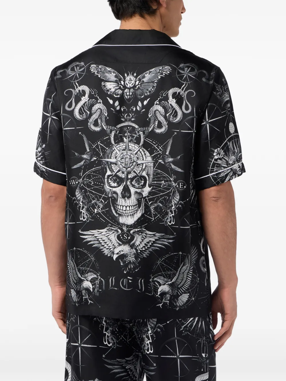 Philipp Plein Overhemd met print Zwart