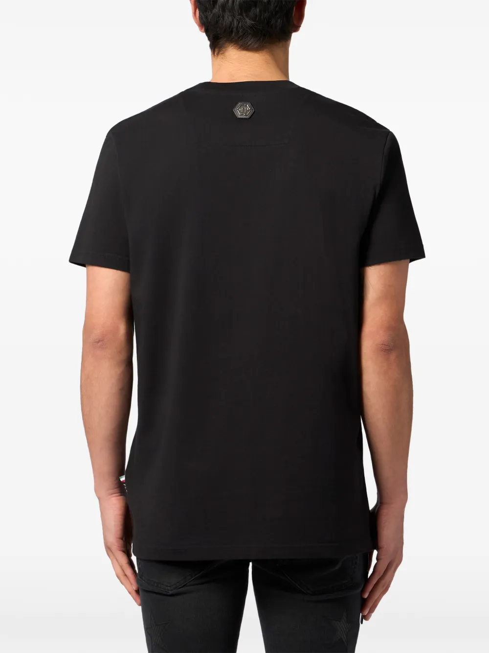 Philipp Plein T-shirt met geborduurd logo Zwart