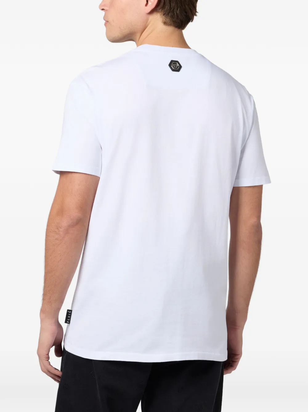 Philipp Plein T-shirt met doodskopprint Wit