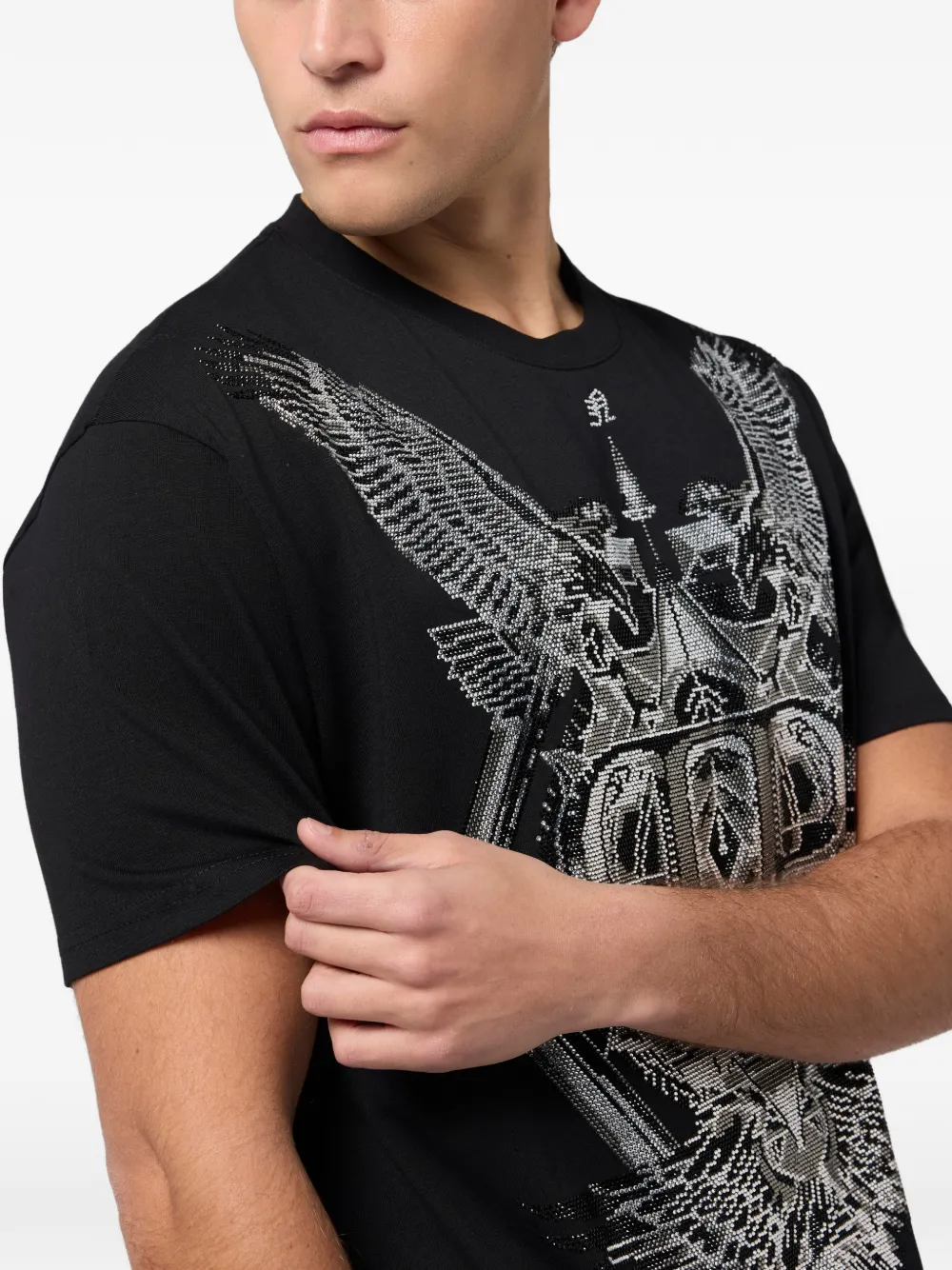 Philipp Plein T-shirt met ronde hals Zwart