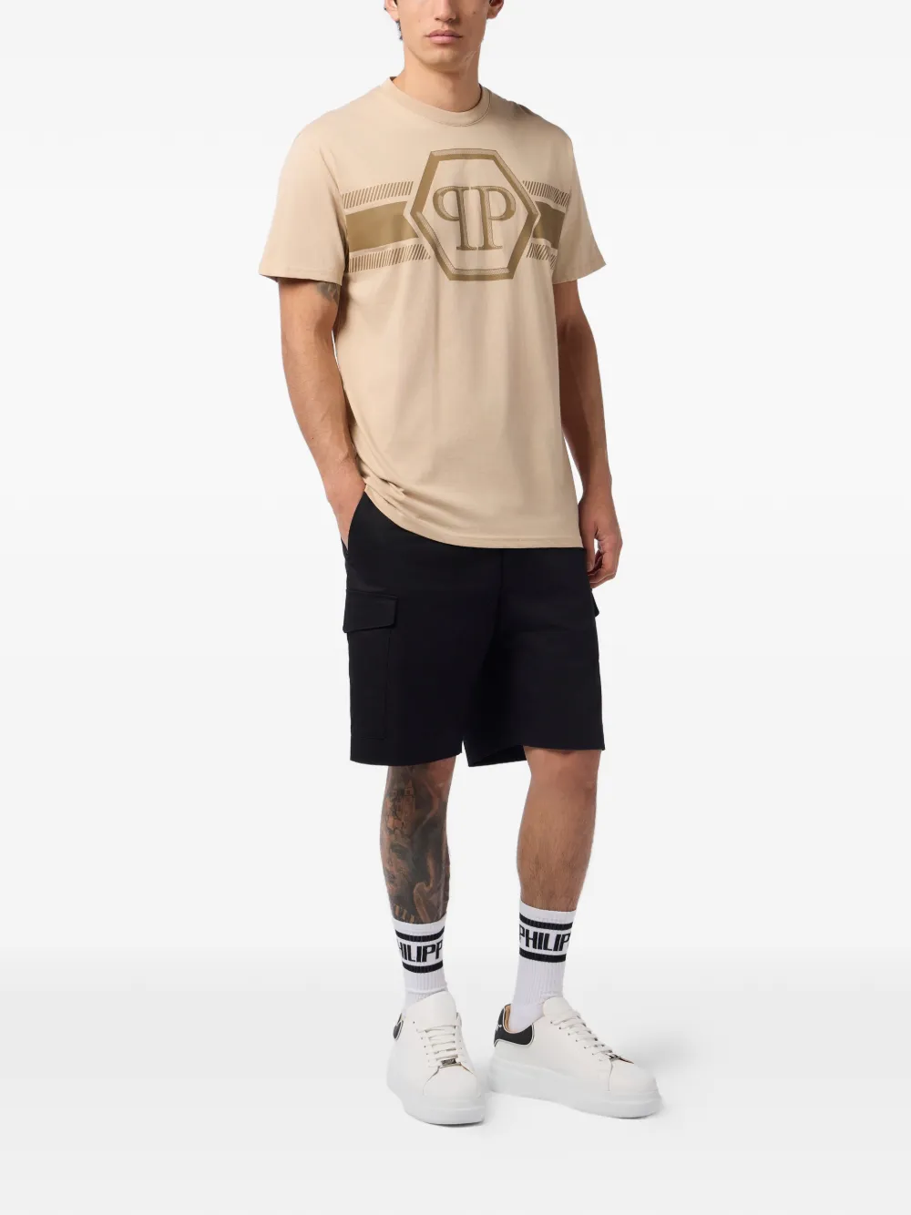 Philipp Plein 헥사곤 라인 크루 넥 티셔츠 | 티셔츠 | Image 2