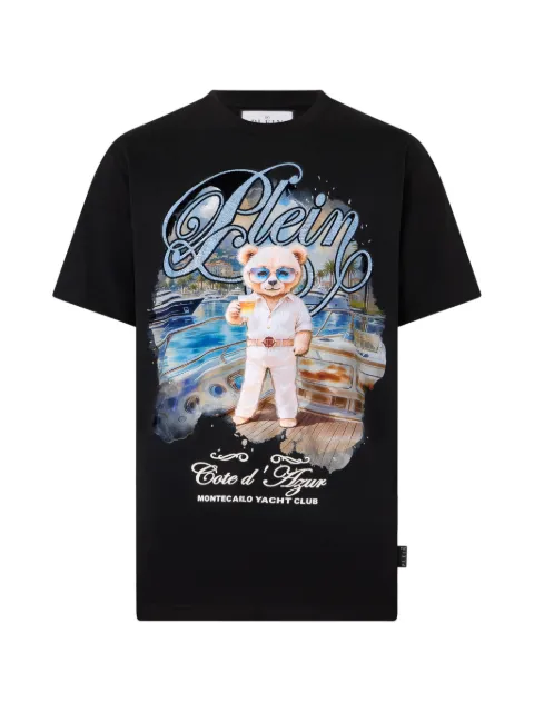 Philipp Plein playera estampado con cuello redondo