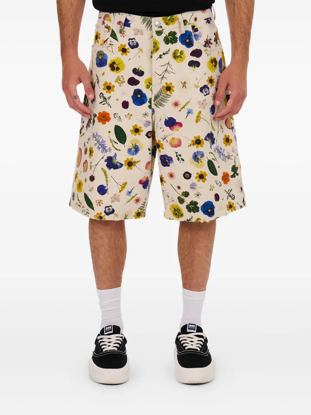 Nahmias floral-print shorts - ニュートラル Nahmias floral-print shorts - ニュートラル