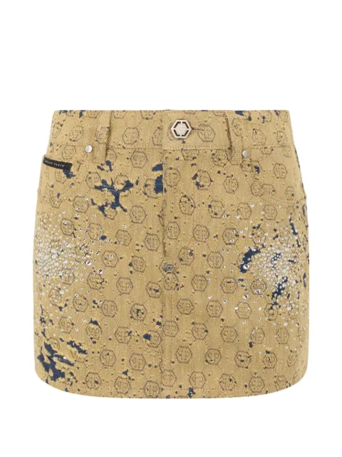 Philipp Plein falda corta en jacquard