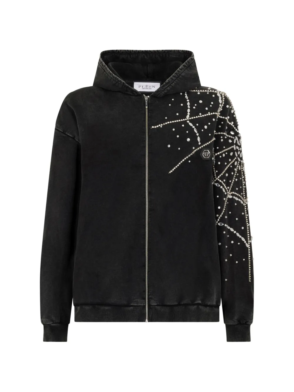 Philipp Plein Maglione con cappuccio - Nero