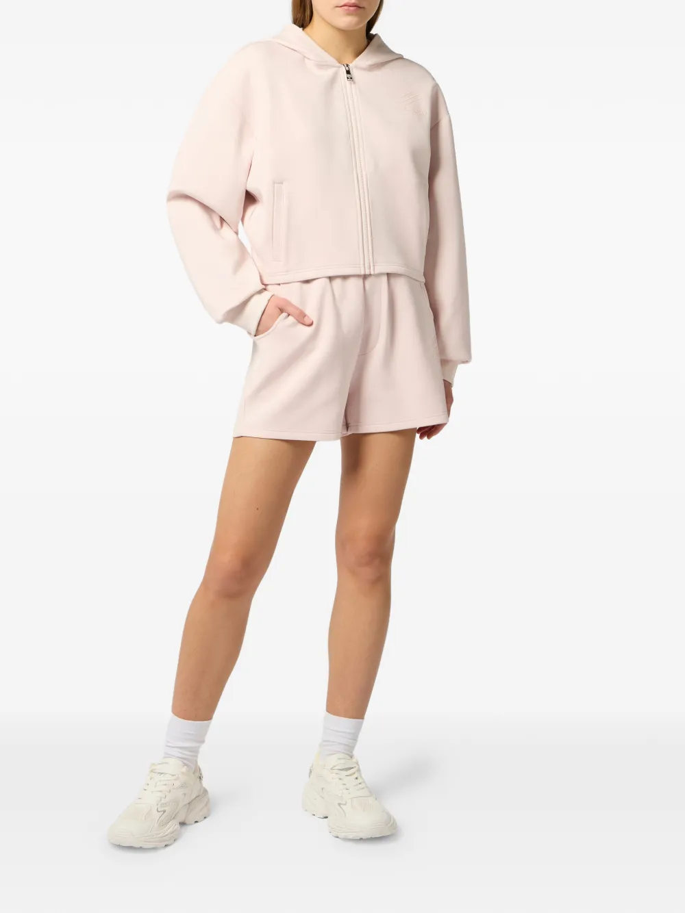 Plein Sport Hoodie met rits Roze