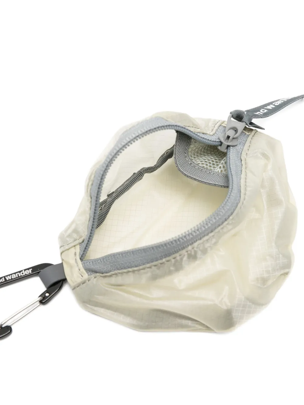  And Wander Sil Zip Mini Pouch - Neutrals 