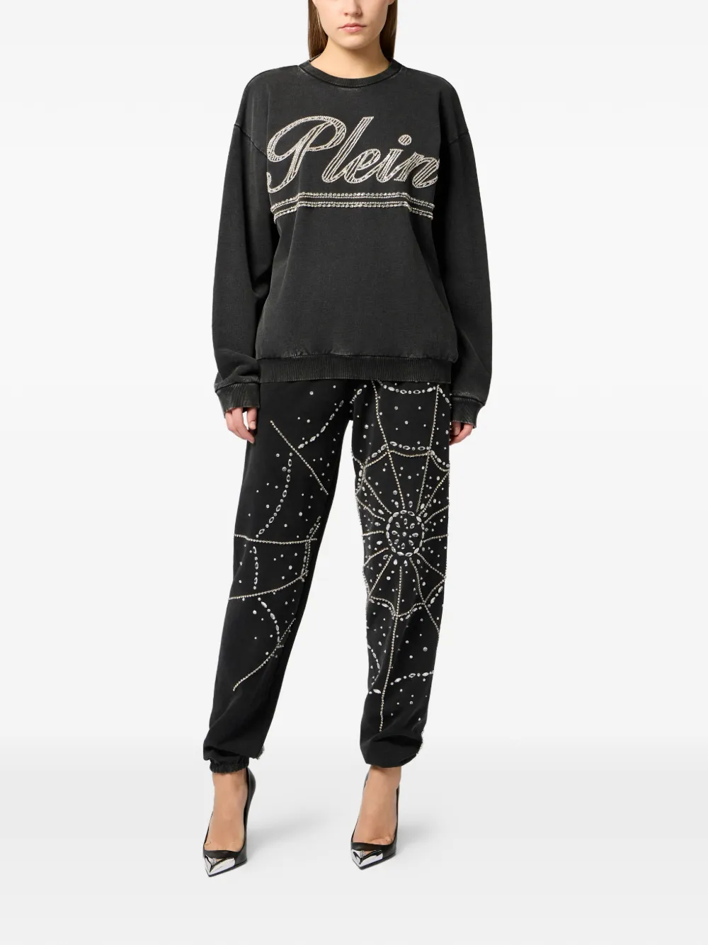  Philipp Plein Strass Sweatshirt - Black 