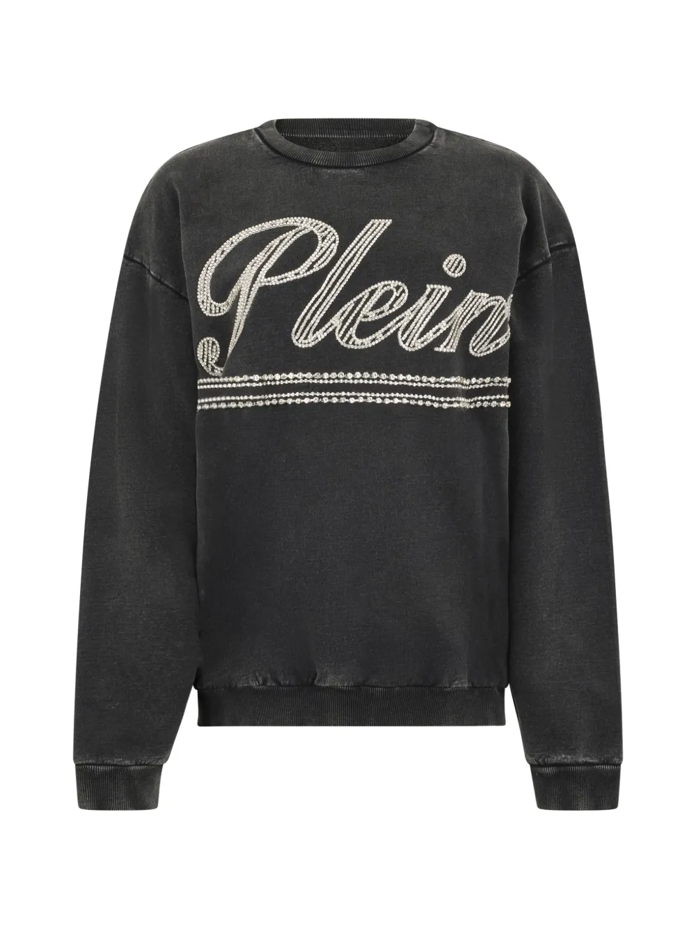 Philipp Plein Strass Sweatshirt In Black