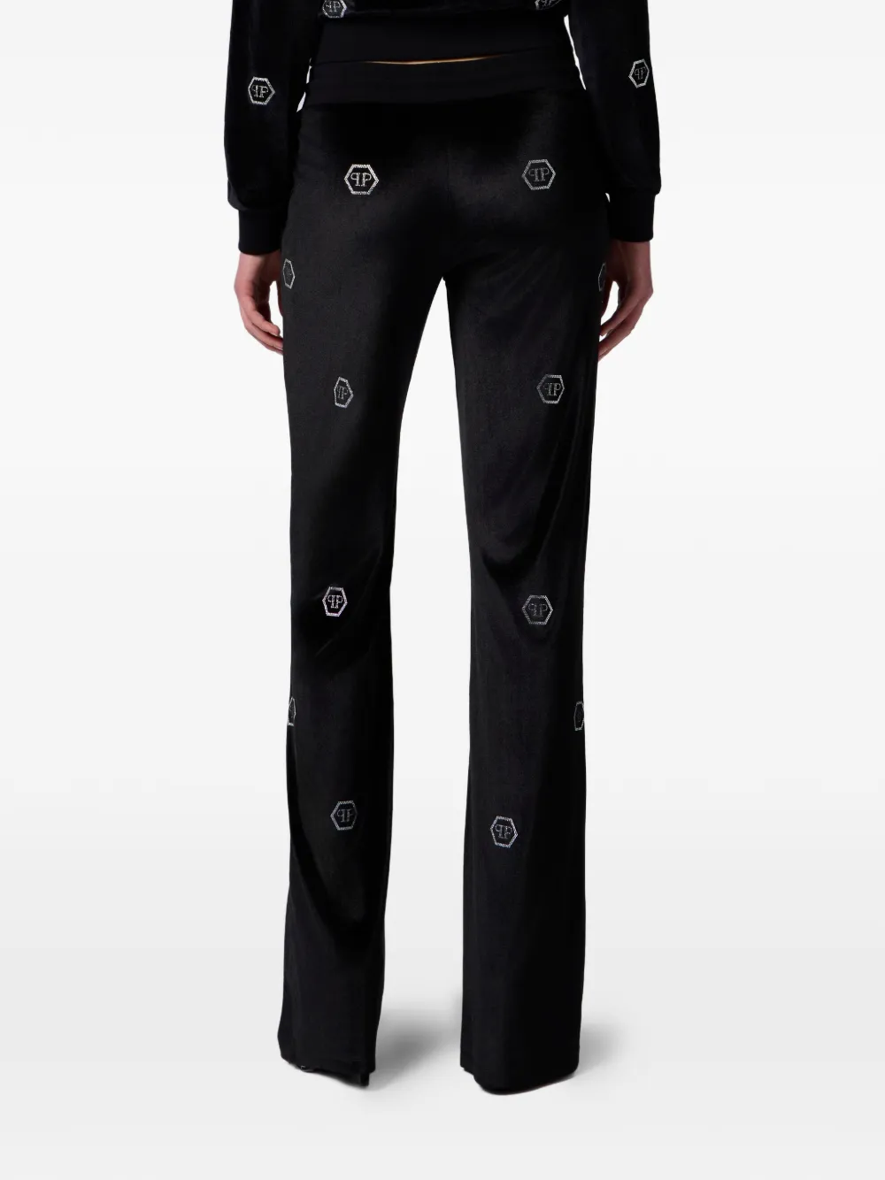 Philipp Plein Trainingsbroek verfraaid met monogram Zwart