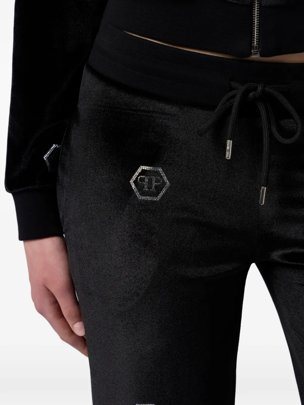 Philipp Plein Trainingsbroek verfraaid met monogram Zwart