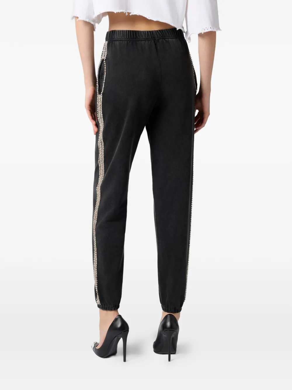 strass cotton joggers