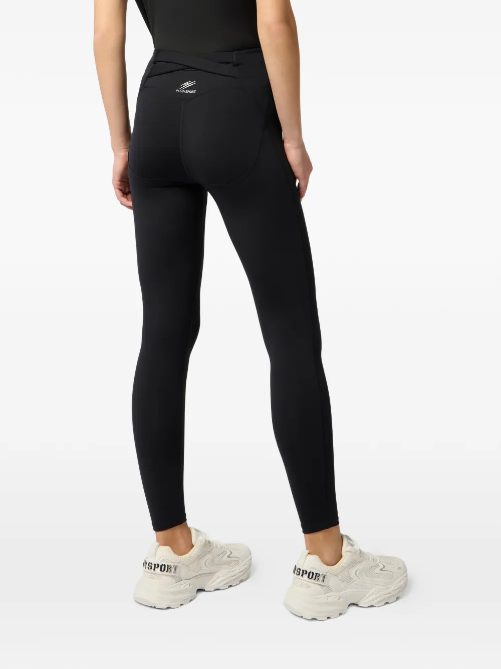 Plein Sport Legging met reflecterende logoprint Zwart