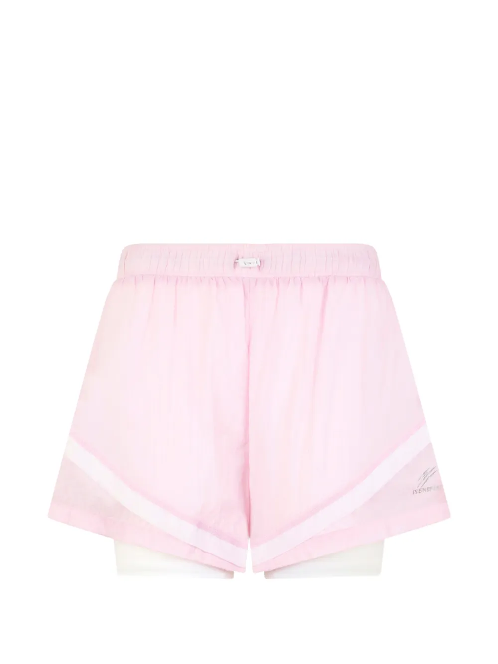 Plein Sport Shorts con vita elasticizzata - Rosa