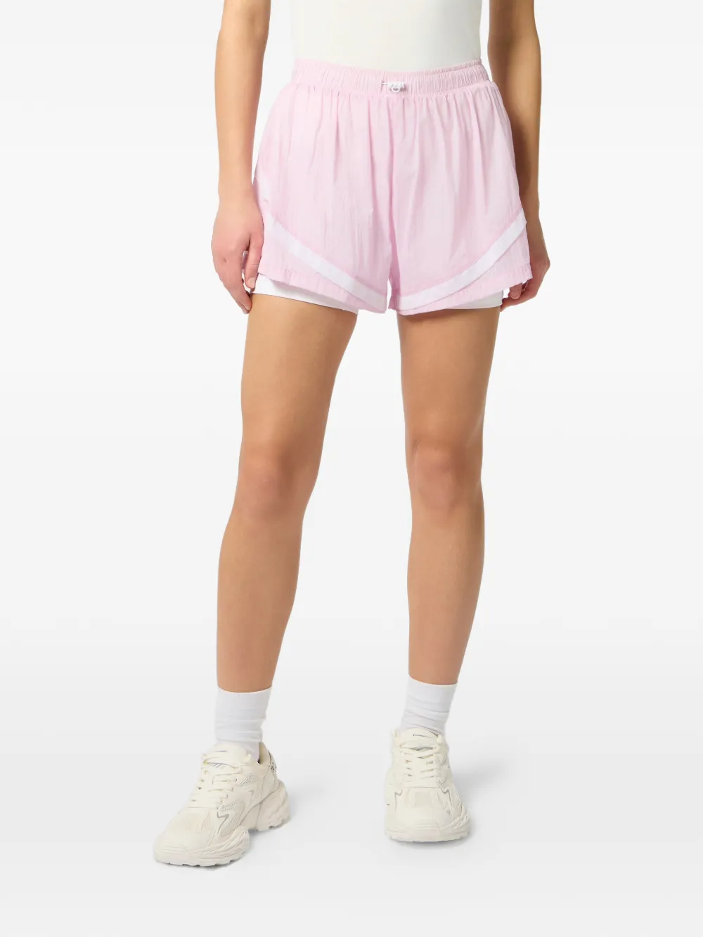 Plein Sport Shorts met elastische taille Roze