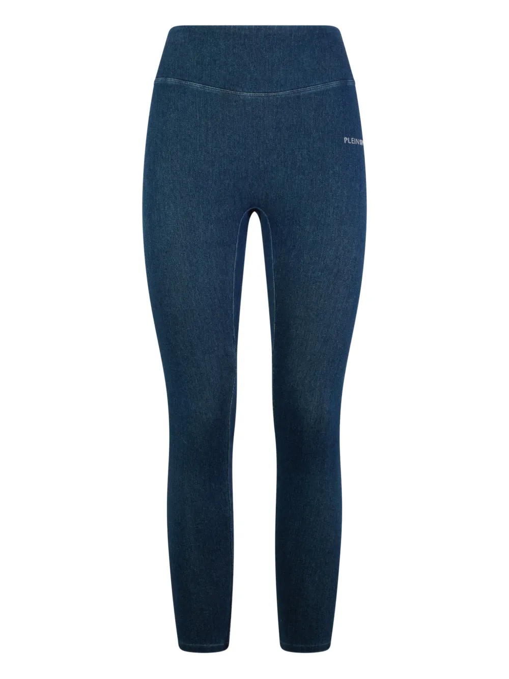 Plein Sport Leggings con stampa logo - Blu