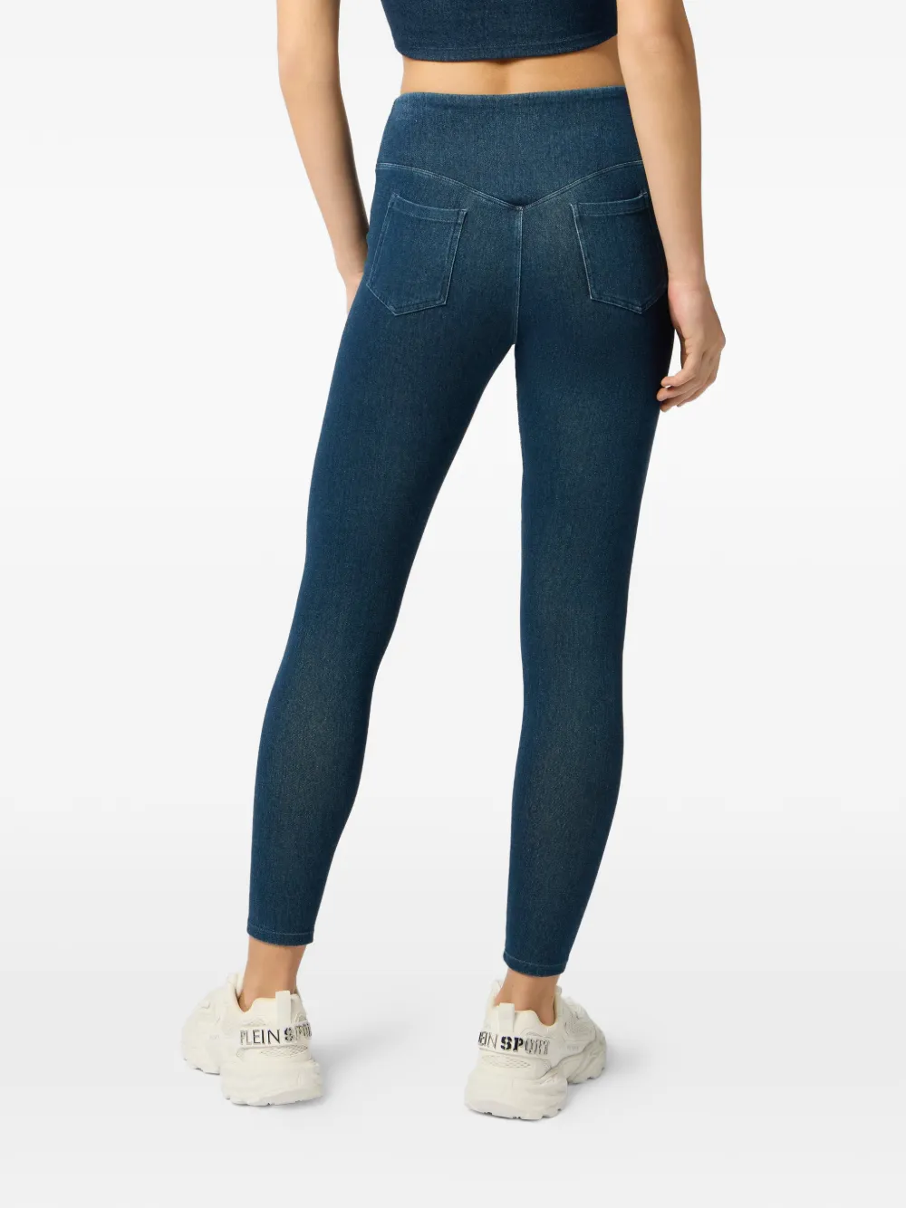 Plein Sport Legging met logoprint Blauw