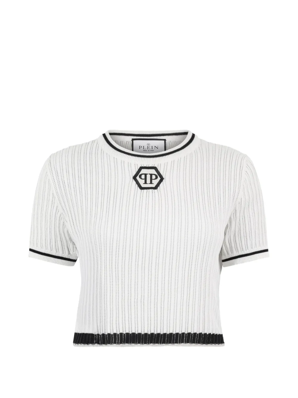 Philipp Plein logo-detail T-shirt - Bianco