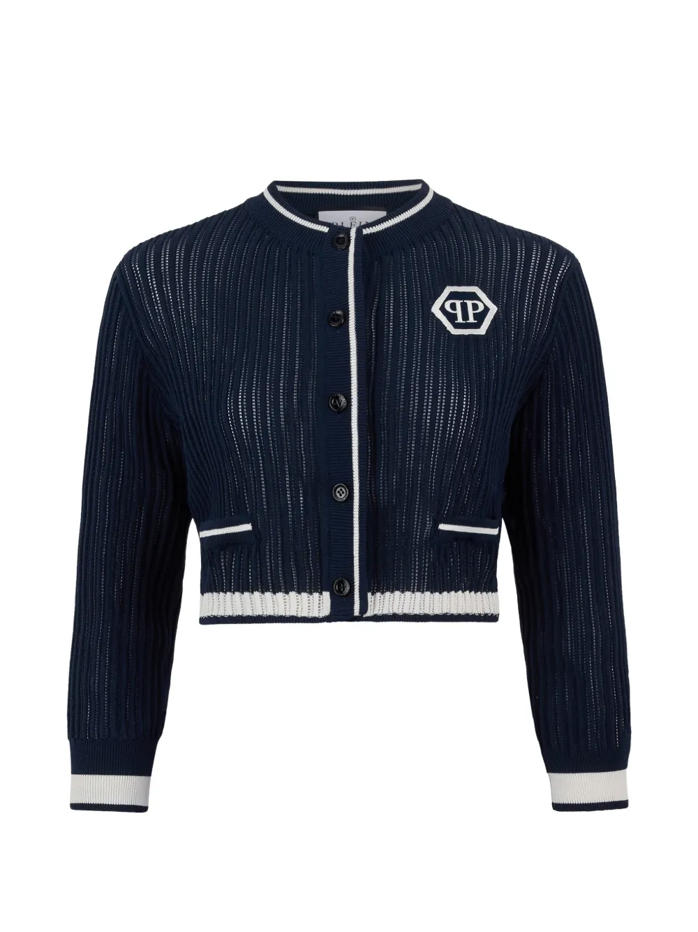 Philipp Plein long-sleeve buttoned cardigan - Blu