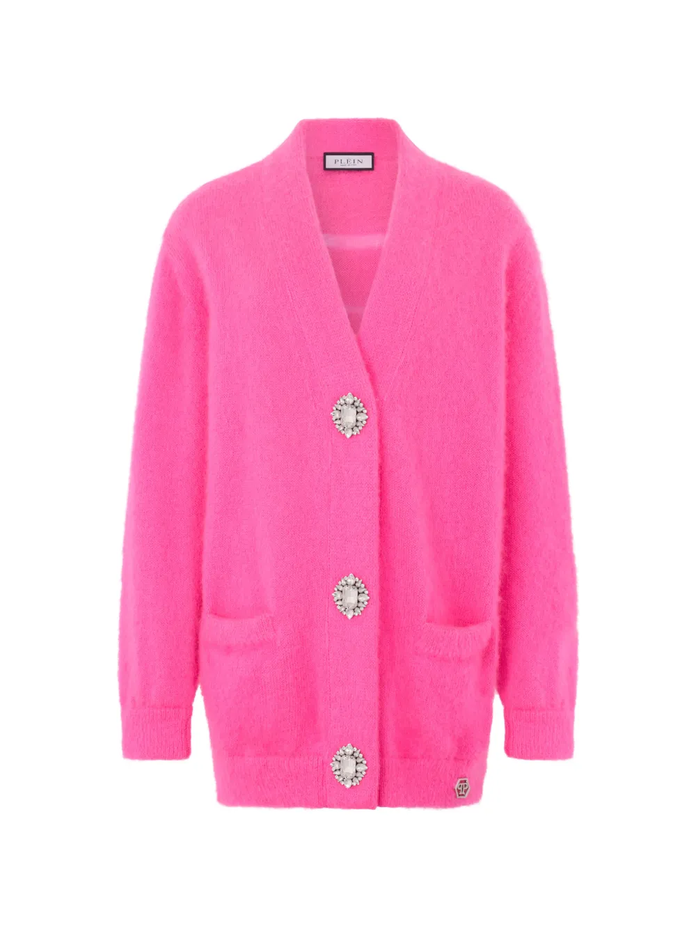 Philipp Plein hexagon embellished cardigan - Pink