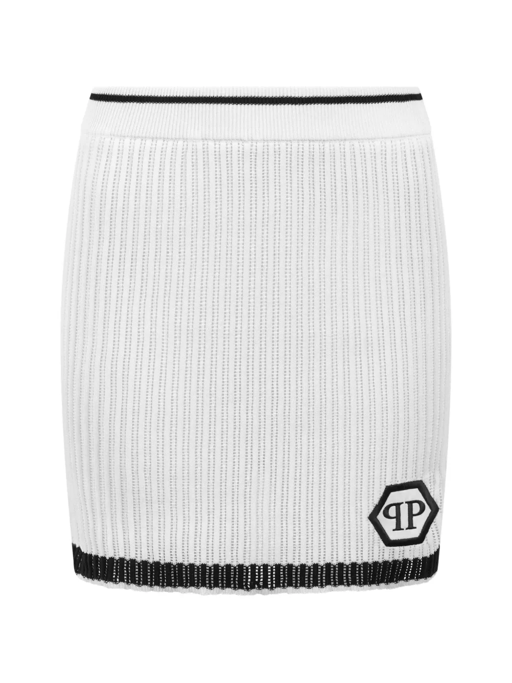 Philipp Plein Logo-detail Mini Skirt In White