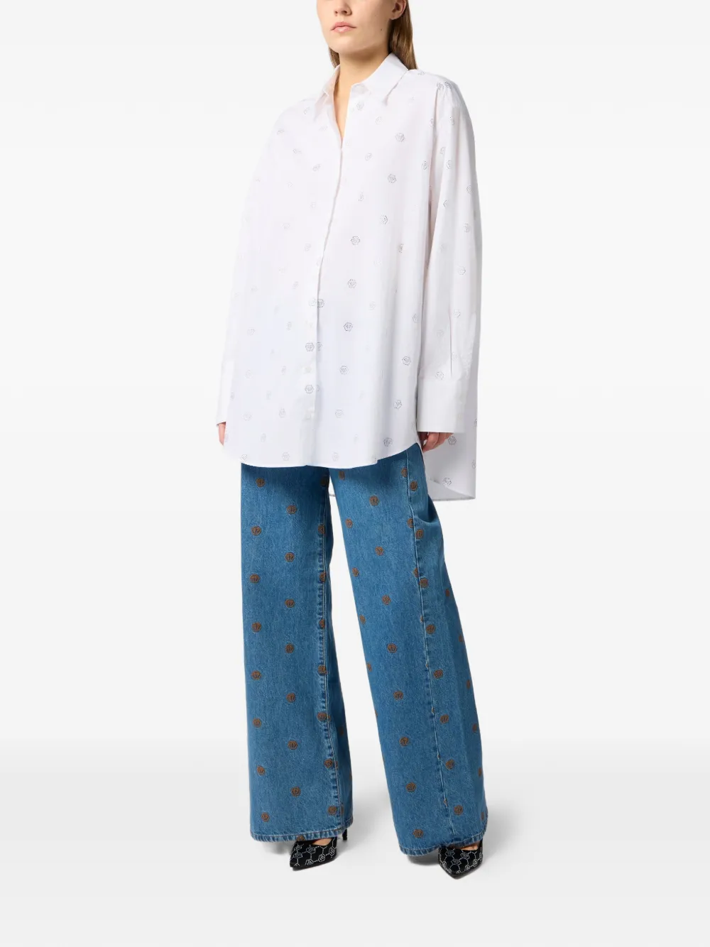  Philipp Plein Monogram Shirt - White 