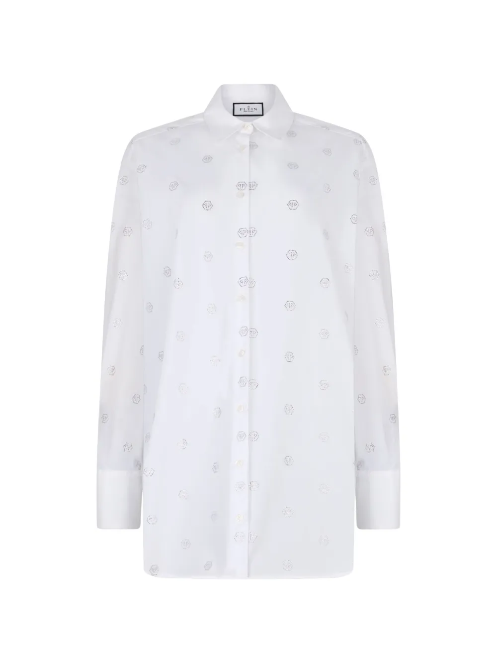 Philipp Plein Camicia con monogramma - Bianco