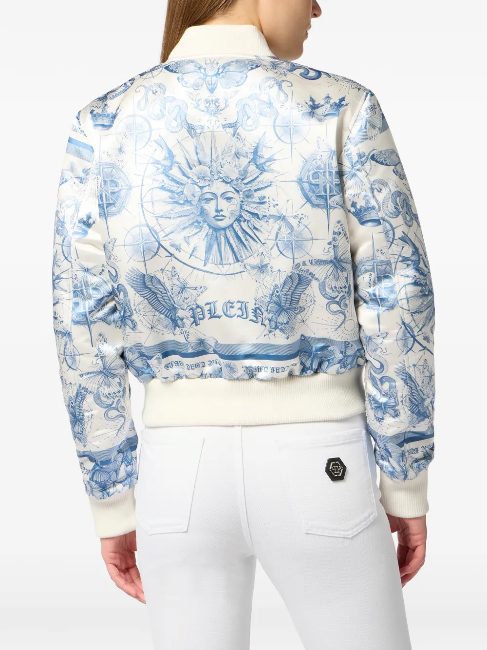 Philipp Plein Bomberjack Wit