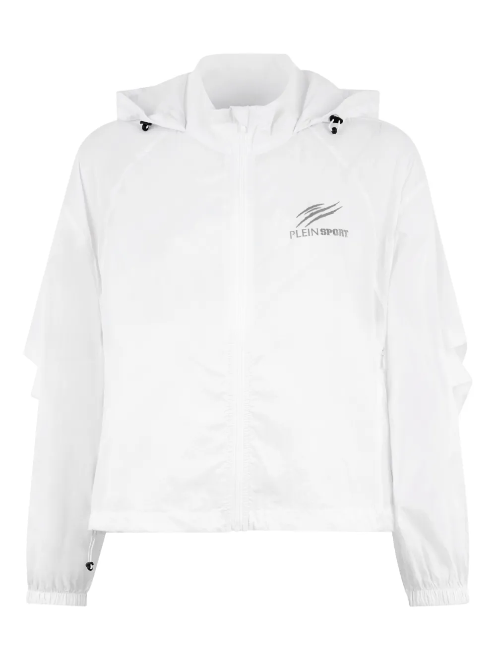 Plein Sport Giacca a vento con cappuccio - Bianco