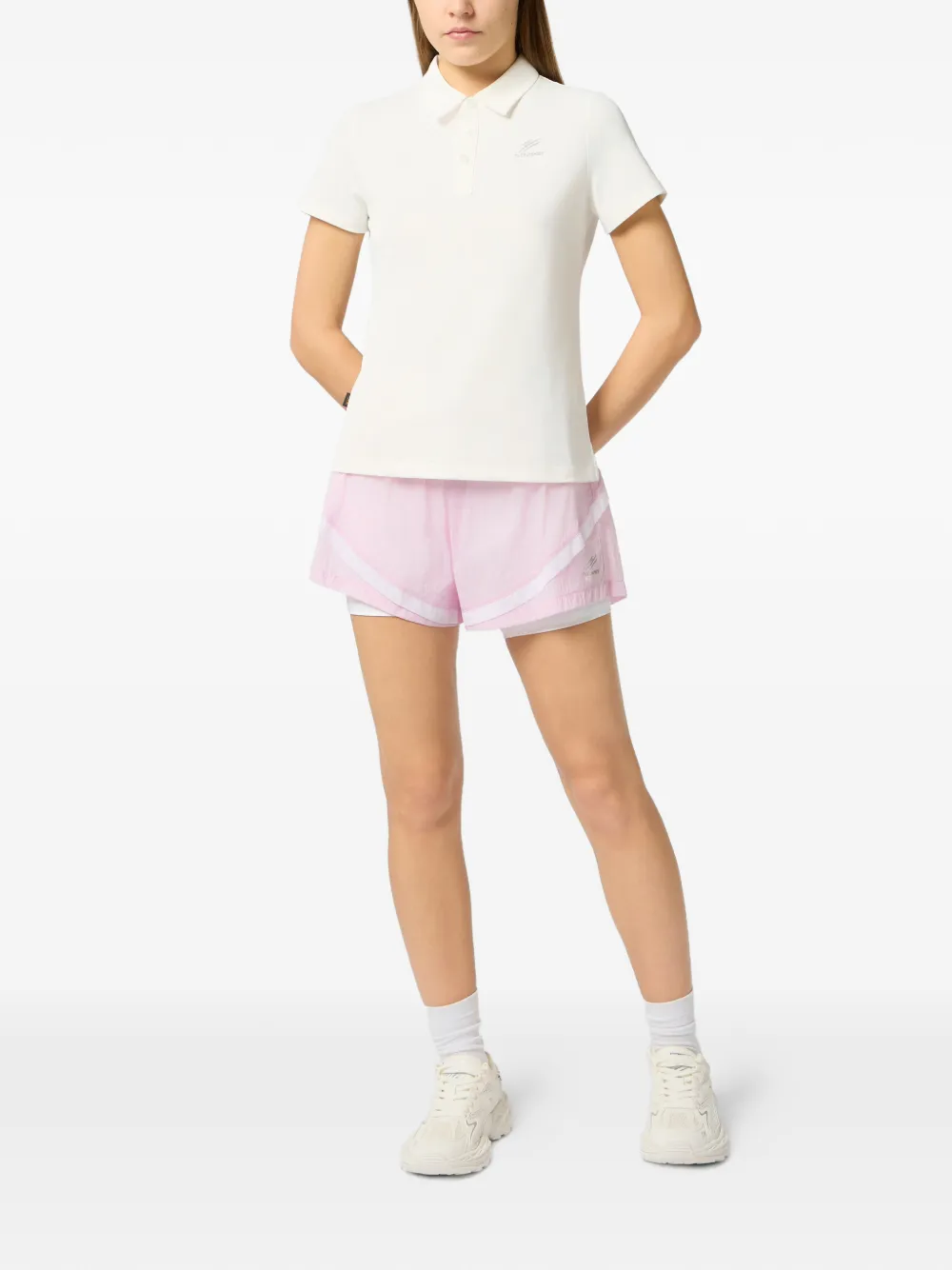 Plein Sport Poloshirt met logoprint Beige