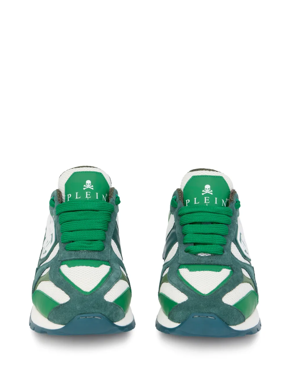 Philipp Plein TITAN EDGE logo runner sneakers Groen