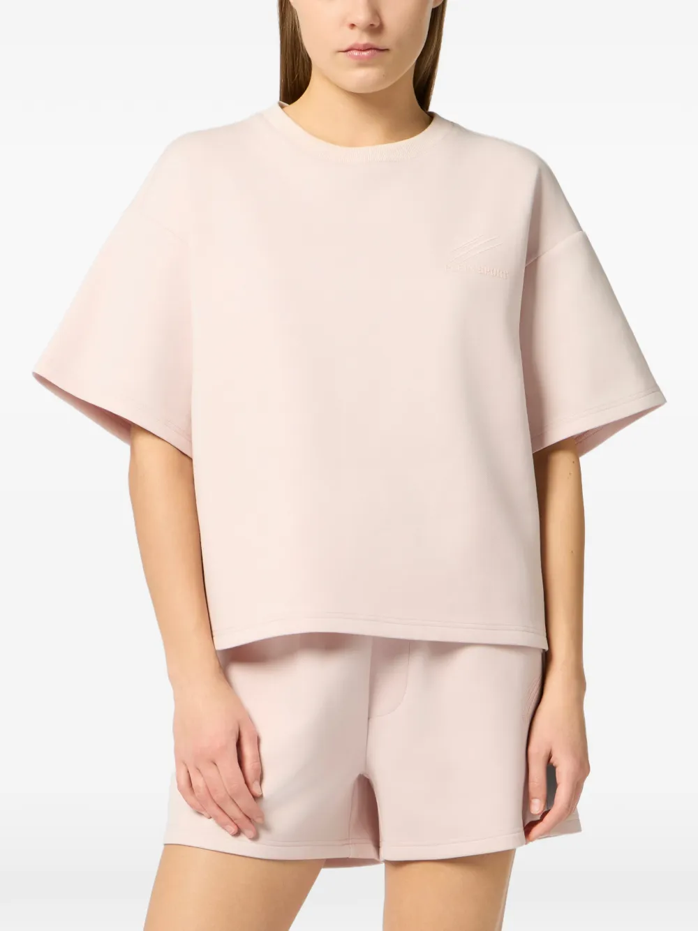 Plein Sport T-shirt met ronde hals Roze