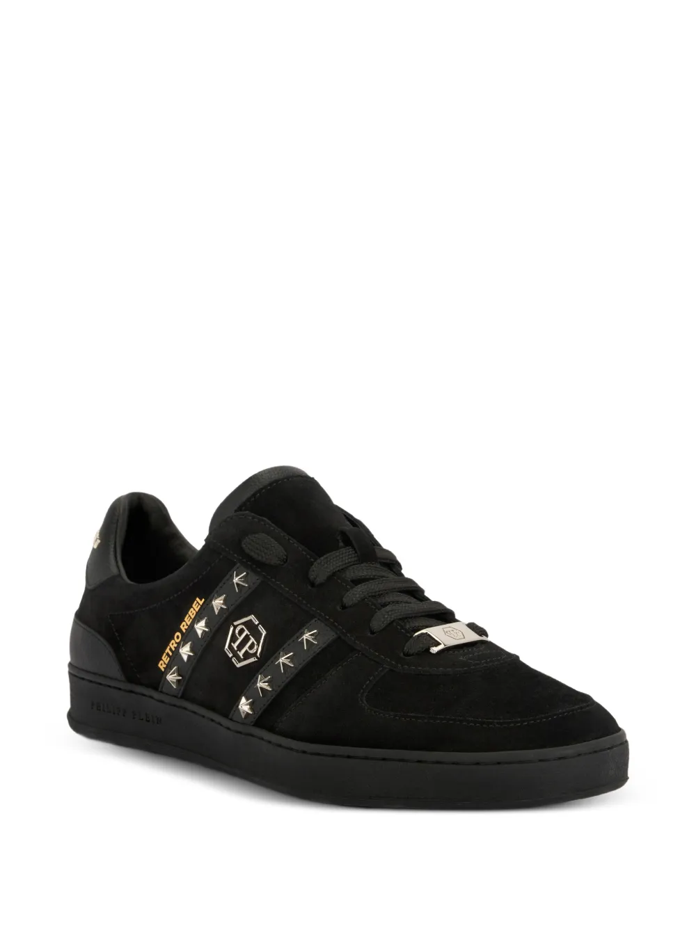 Philipp Plein Retro Rebel studded sneakers Zwart