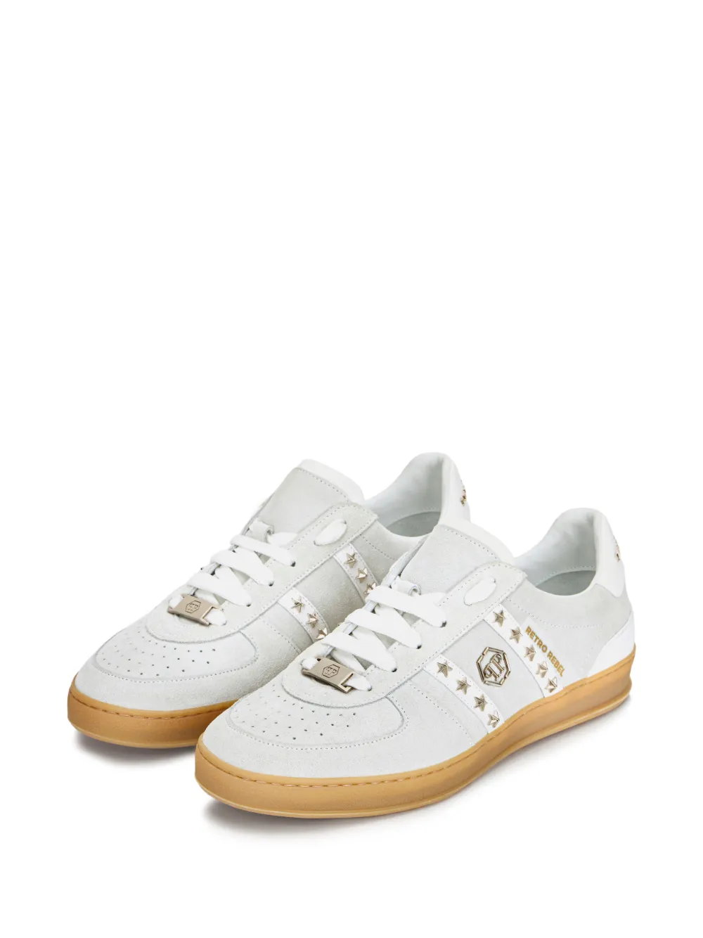 Philipp Plein Retro Rebel low-top sneakers verfraaid met ster Grijs
