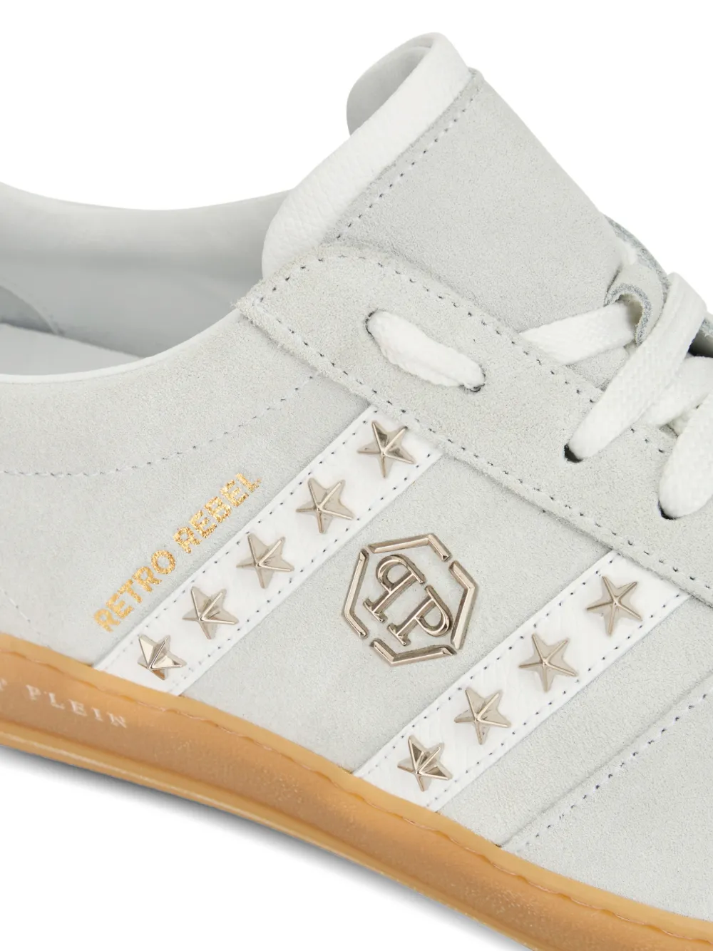 Philipp Plein Retro Rebel low-top sneakers verfraaid met ster Grijs