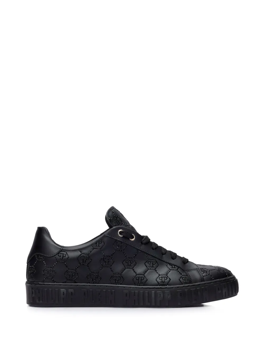 Philipp Plein Carson monogram strass sneakers - Nero