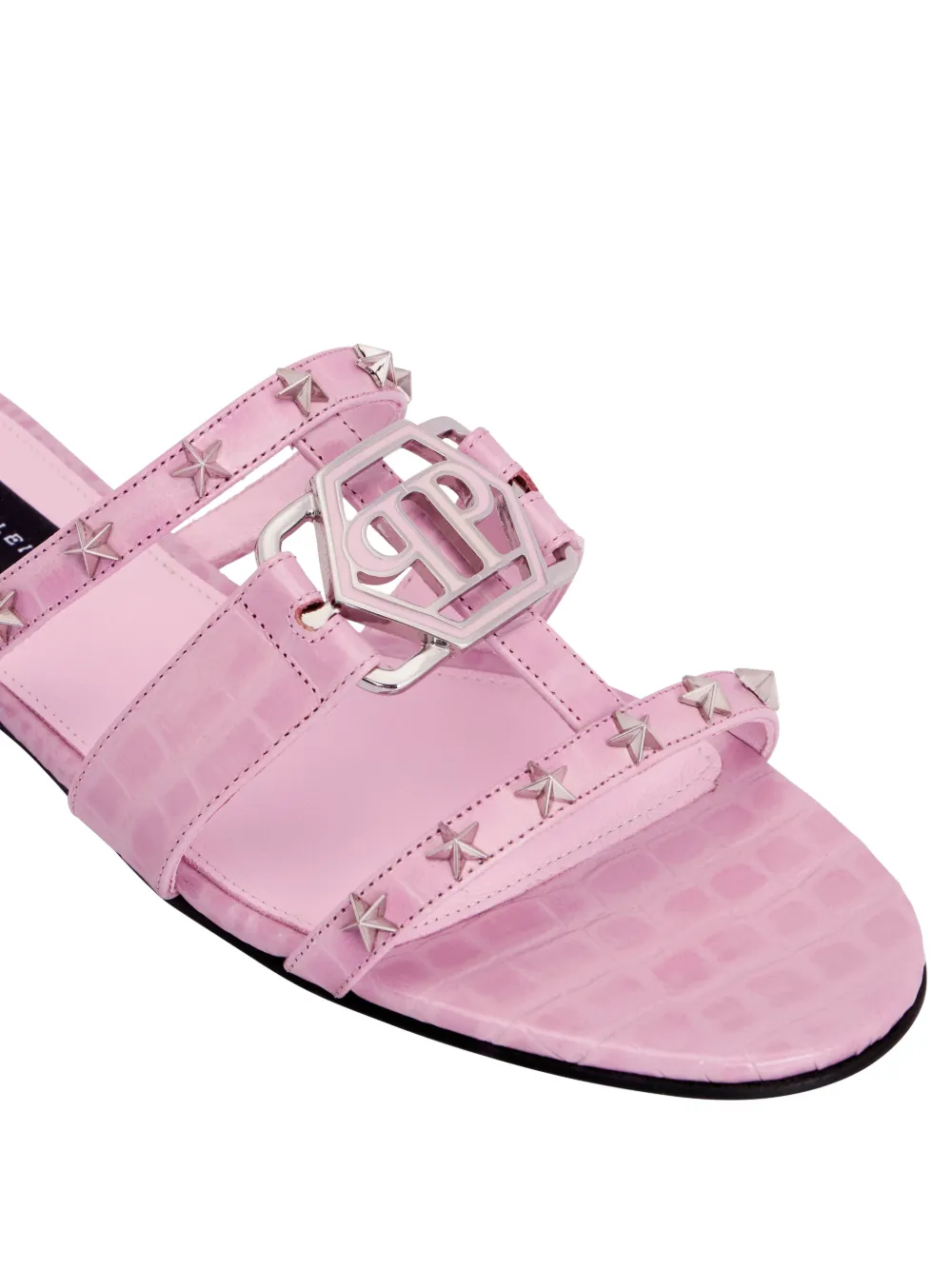 Philipp Plein star-studded sandals Roze