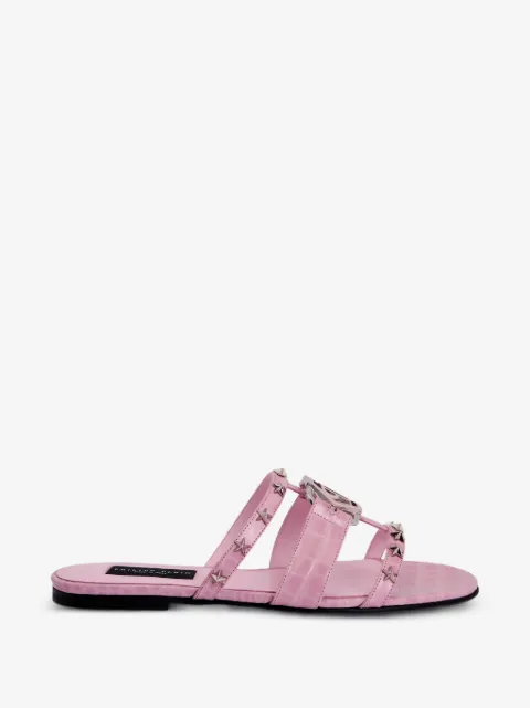 Philipp Plein cocco print sandals