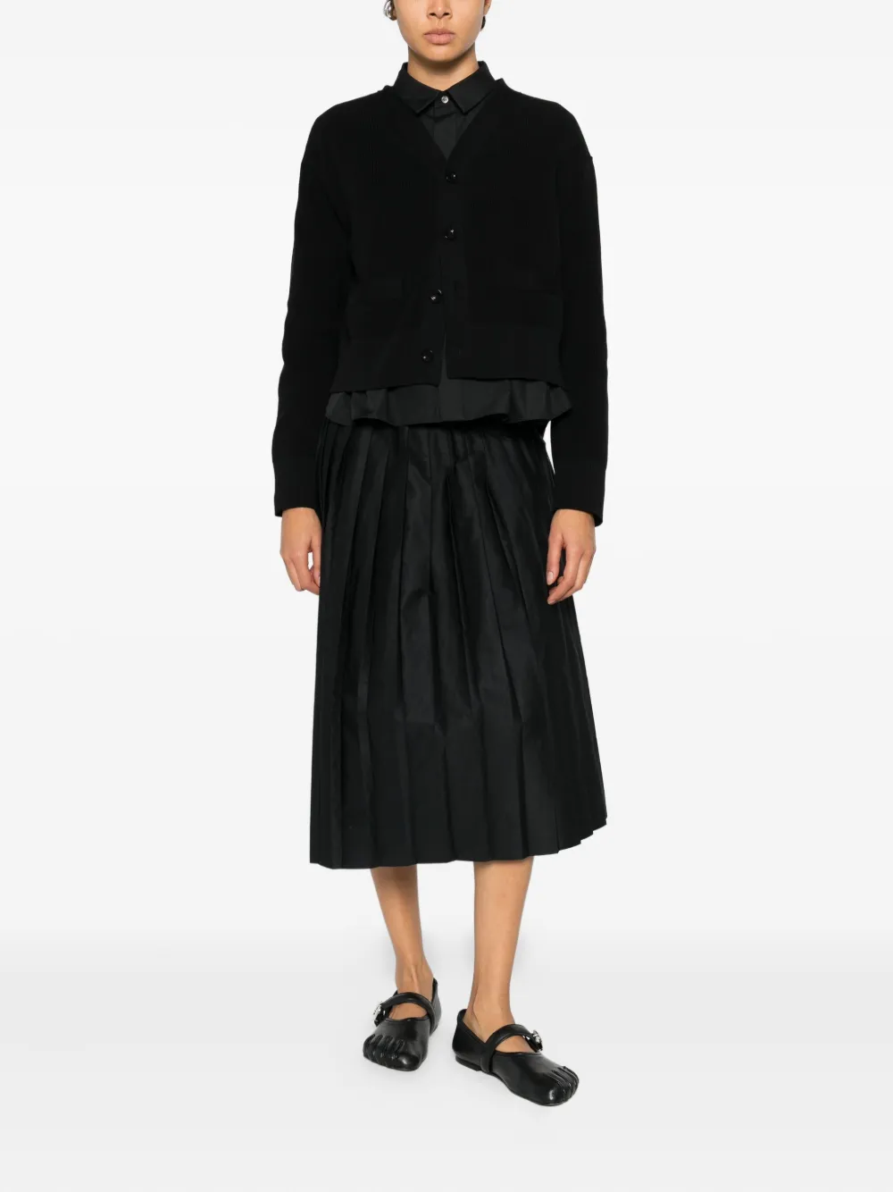 sacai Gebreide trui met zak Zwart