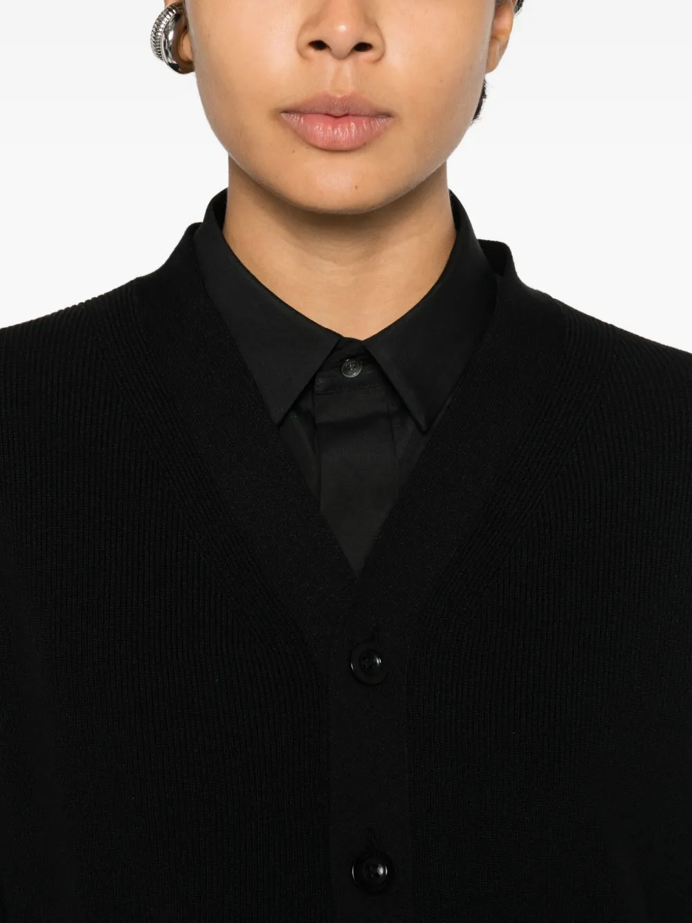 sacai Gebreide trui met zak Zwart