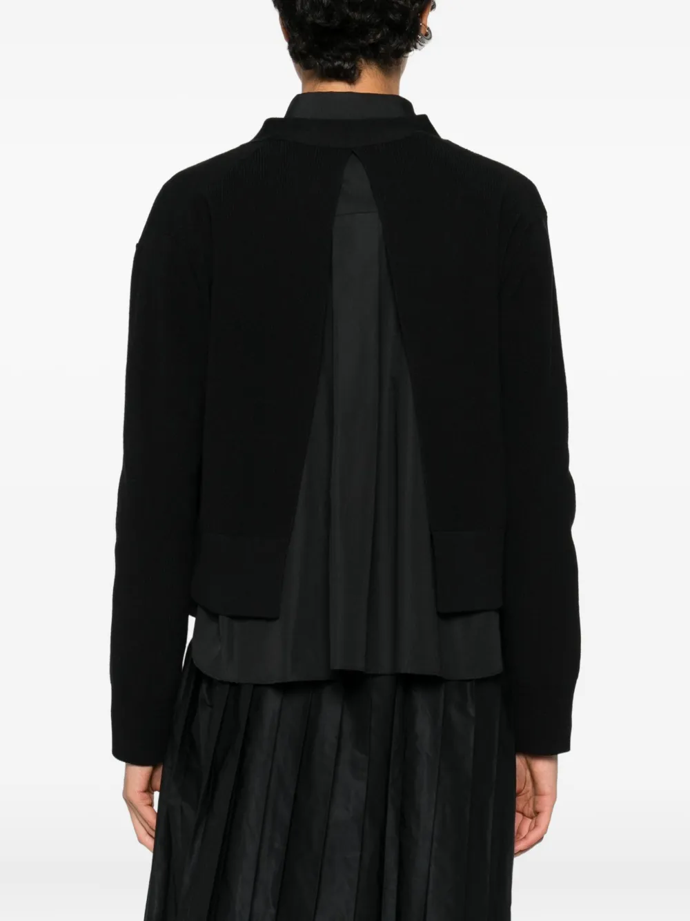 sacai Gebreide trui met zak Zwart