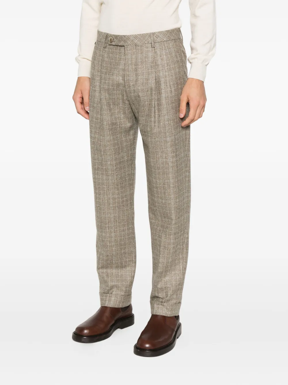 Gta Geruite broek Beige