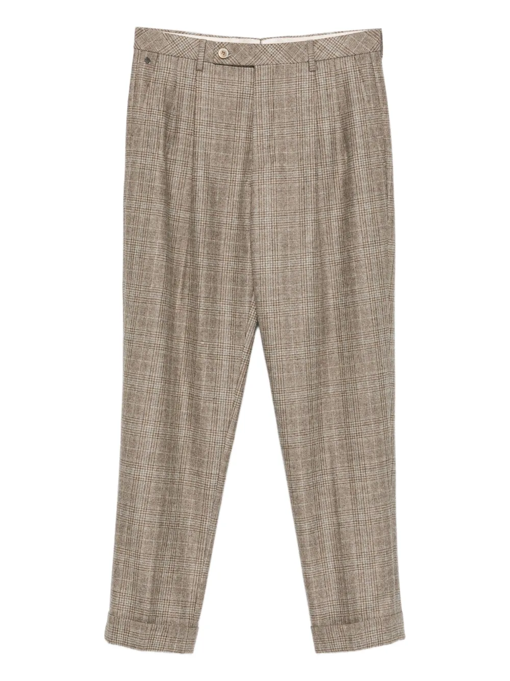 Gta check button trousers | Neutrals | Image 1