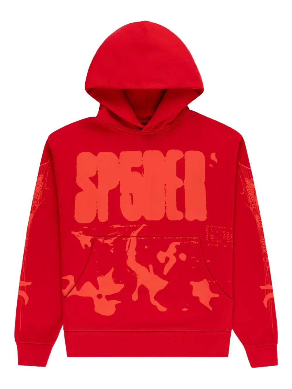 SP5DER X-Ray hoodie | Red | Image 1